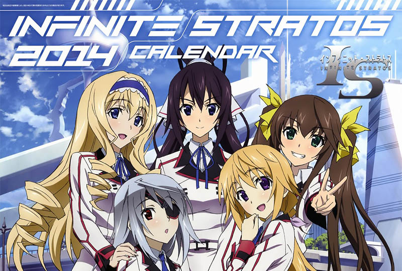 IS: Infinite Stratos 2 2014 Anime Calendar Free Download - Sakura
